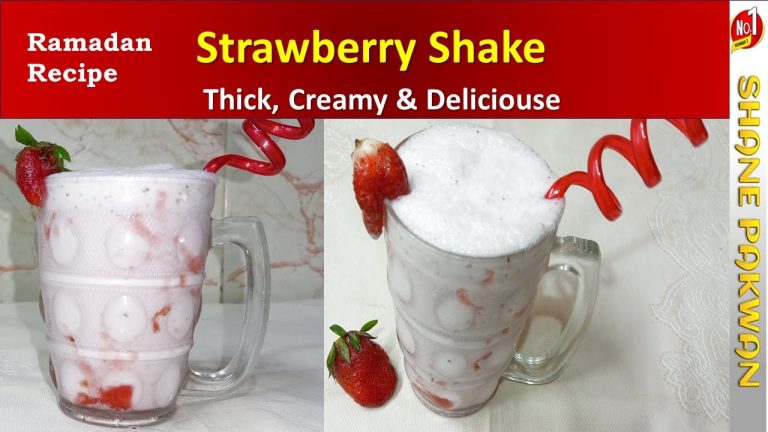 Strawberry Milkshake Recipe By @Shanepakwan | Strawberry Smoothie Shake Recipe 2024