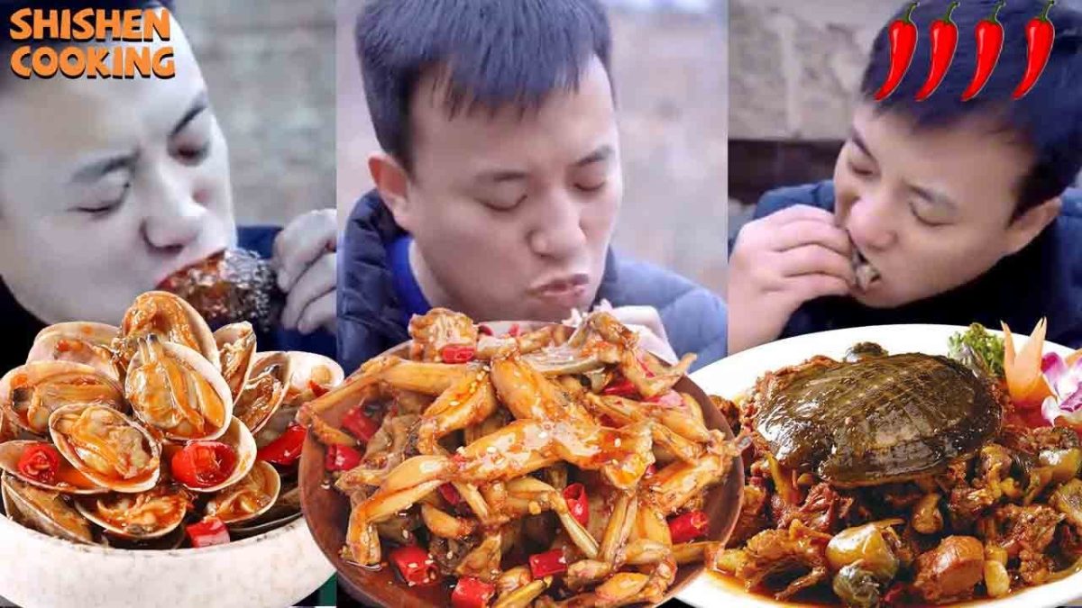 USE CONCH TO MAKE DELICIOUS FOOD |GRILLED CRAB | POPCORN | BBQ DUCK SAUSAGE