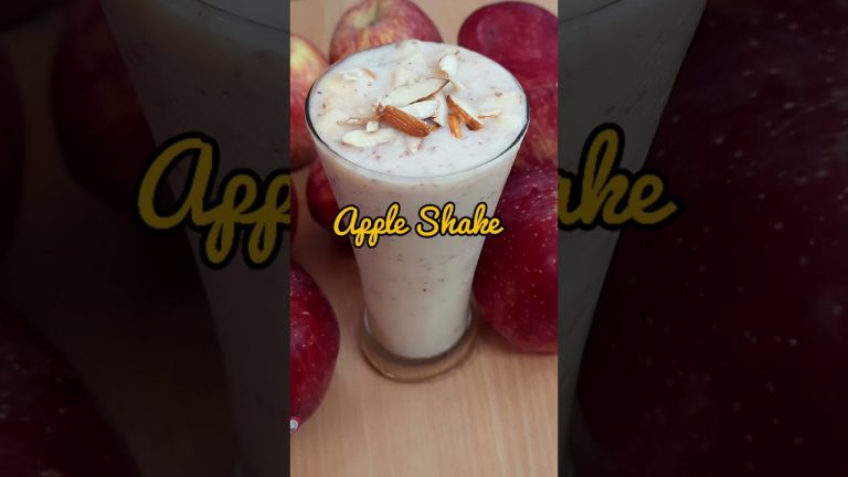 Apple Milkshake Recipe | How to Make Apple Milkshake | Apple Smoothie with Milk | Apple Shake