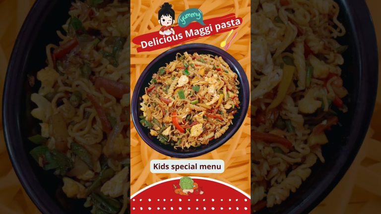 এই টিফিন পেলে বাচ্চারাও চেটেপুটে খাবে। Delicious maggi pasta recipe।🤤😋#shortsfeed#viralshorts#shorts