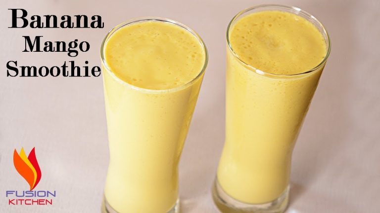 Mango Banana Smoothie,Fruit Drink Recipe,Banana Mango Smoothie,Banana Mango Shake