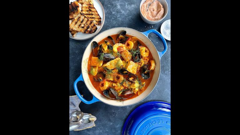 Bouillabaisse with Sundried Tomato Aioli, by Justin Chapple