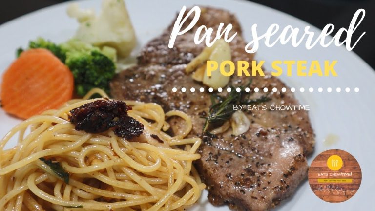 PAN SEARED PORK STEAK | DO THIS TO IMPRESS YOUR LOVED ONE | QUARANTINE RECIPE