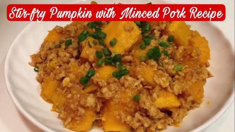 Quick & Easy Stir-Fry Pumpkin with Minced Pork (Simple Recipe) | Cooking Maid Hongkong