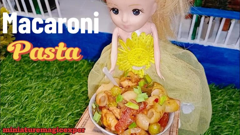 miniature macaroni masala pasta | indian style pasta recipe | miniature cooking |@MiniFoodkey 🍽️