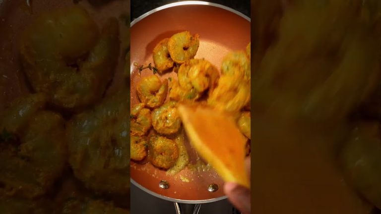 Spice Up Your Pasta Game with Curry Alfredo Magic! 🌶️🍝 #shorts  #putgodfirst #salmonbites #seafood