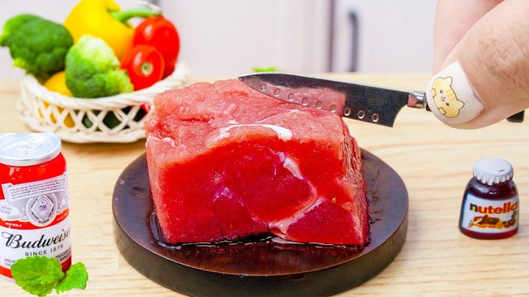 Amazing Miniature Beef Stewed in Beer Recipe 🍻 Best Of Delicious Miniature Cooking Compilation