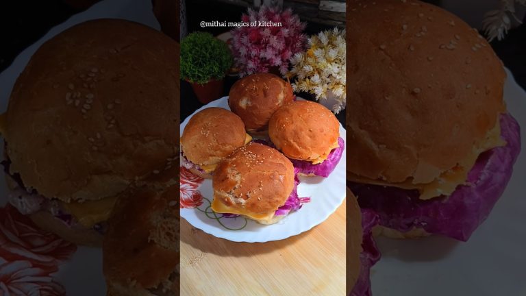Chicken Pattie Burger Recipe #viral #burger #recipe #trending #shorts #shortvideo #food #tiffin