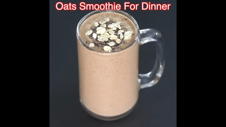 Oats Smoothie For Dinner – No Milk – No Sugar – Oats Smoothie For Weight Loss #shorts