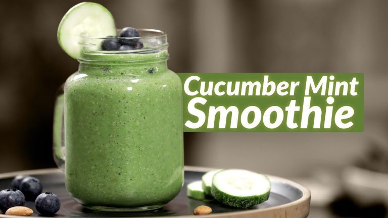 Cucumber Mint Smoothie | Spinach Cucumber Smoothie  – Healthy Green Smoothies