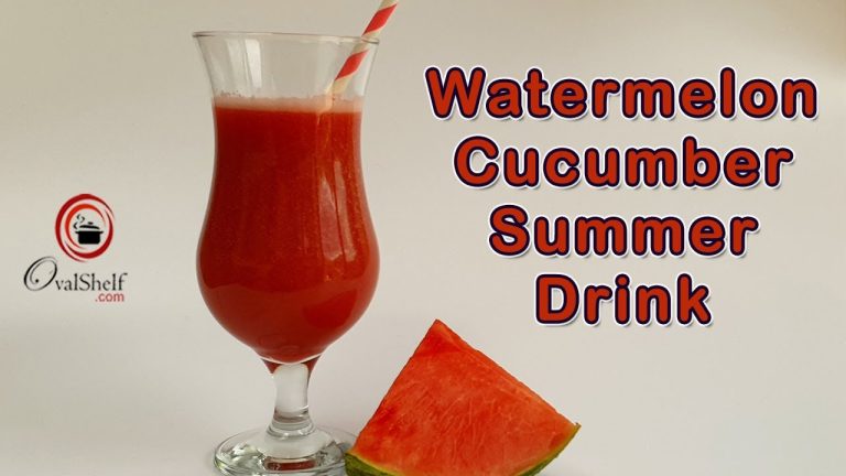 Watermelon Cucumber Smoothie | Watermelon Cucumber Summer Drink | Watermelon Cucumber Juice