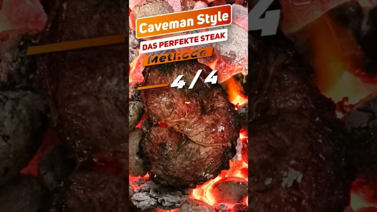 Perfektes Steak grillen: Caveman Style | Methode 4/4 #bbq #grillen #cavemansteak