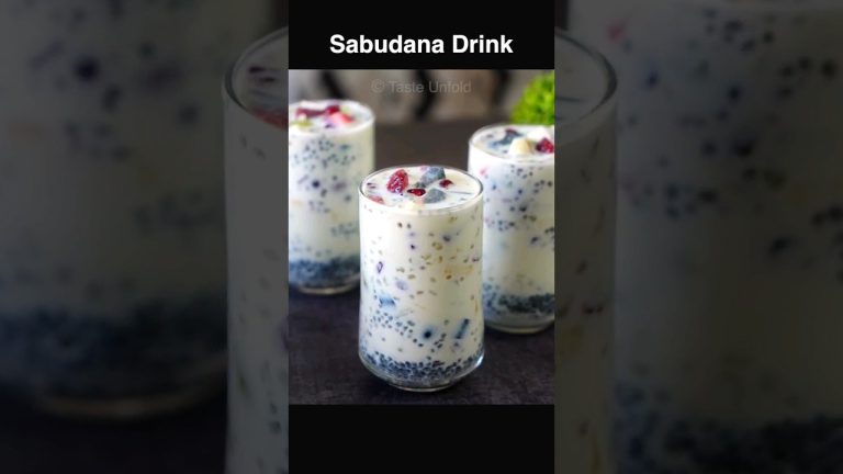 Sabudana Drink Recipe | Ramazan Special Drink | Summer Drink Recipe | Refreshing Drink Recipe