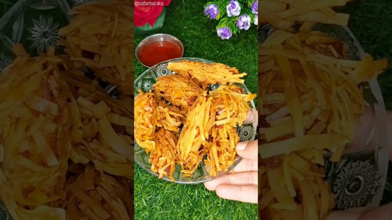 Crispy Thread Chicken Recipe (Ramadan Special) | #iftarspecial #trendingshorts #chicken  #ramadan