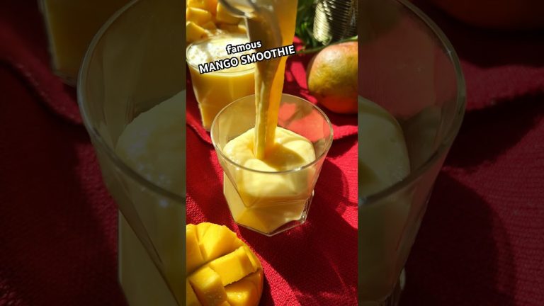 This is one of the top Mango Smoothie recipes on Google…you'll see why when you taste it 🥭