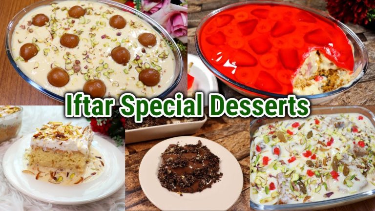 5 Special Dessert Recipes For Iftar | Delicious Ramadan Cold Dessert  | Quick & Easy Desserts 2024