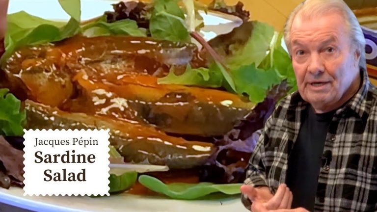 Quickest Healthy Lunch Recipe – Jacques Pépin's Sardine Salad🐟  | Cooking at Home  | KQED