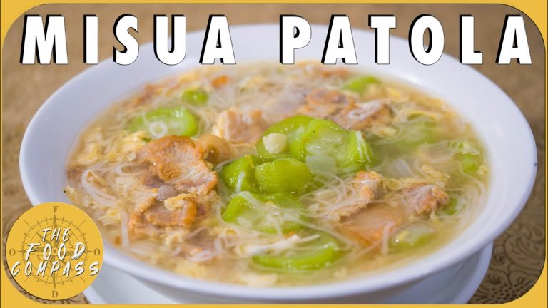 Pork with Misua Patola Recipe | How to Cook Misua Patola Soup | The Food Compass