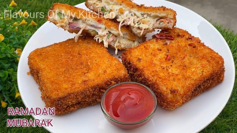 Kurkure Bread Chicken Pockets Ramzan Iftar Special Snacks Recipe ❤️ | ब्रेड का कुरकुरा स्नैक्स