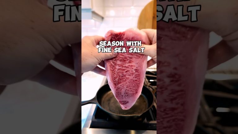How to cook A5 Wagyu 🥩simple recipe #wagyu #steak