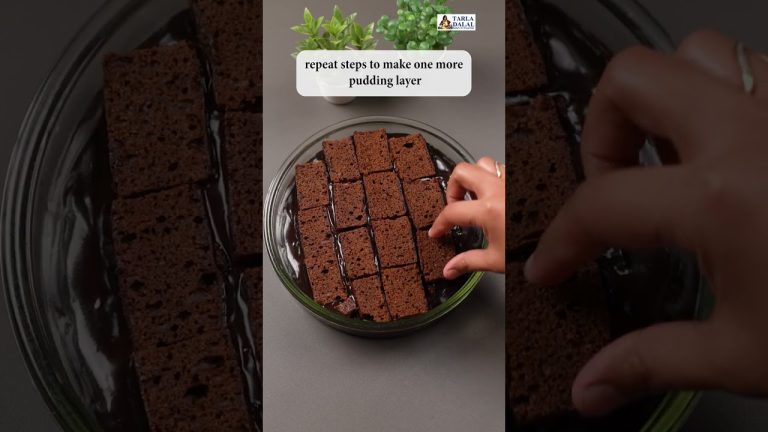 Chocolate Cake Pudding | nobake | eggless #foodshorts #shorts