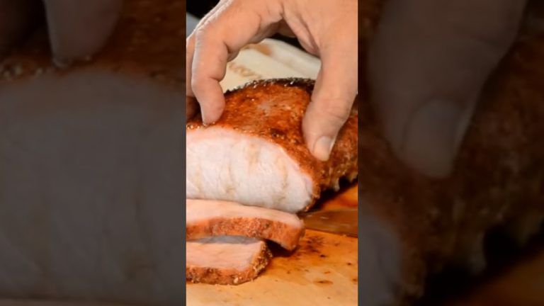 Moist Tender Pork Loin Smoked Up Right. #pork #bbq #recipe