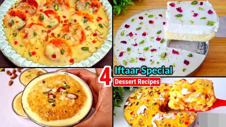 4 Delicious Ramadan Special Dessert Recipes | dessert recipes for Iftar | Quick & Easy Desserts 2024