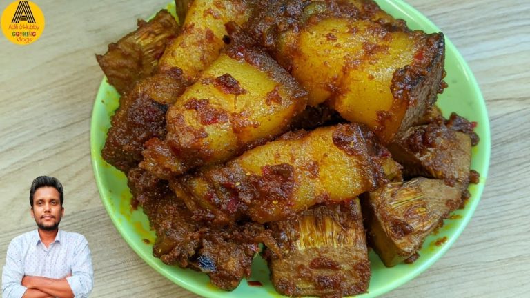 Tasty Pork Fry With Jackfruit Recipe | Pork Belly Dry Fry | Assamese Pork With Jackfruit Recipe