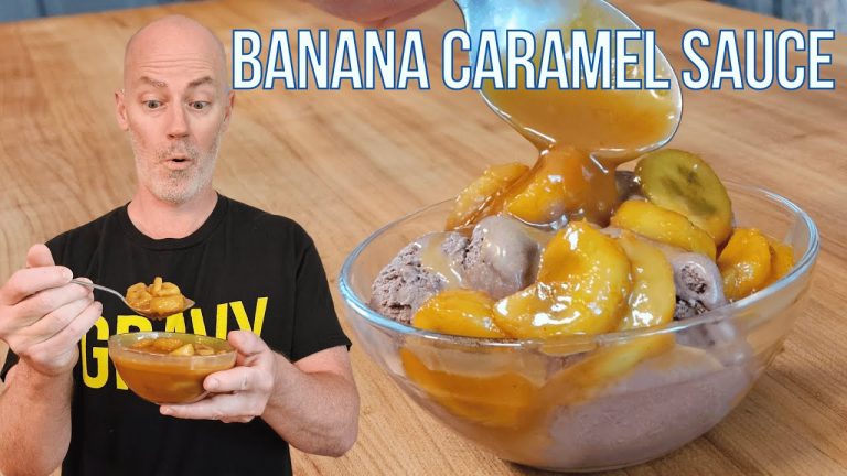 Banana Caramel Sauce | Dessert Recipes | Homemade Caramel Sauce | Easy Banana Recipe | Topping Sauce
