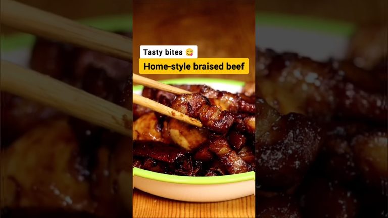 Home-style Braised Beef 😋 #shorts #braisedbeef #beef #tastybites