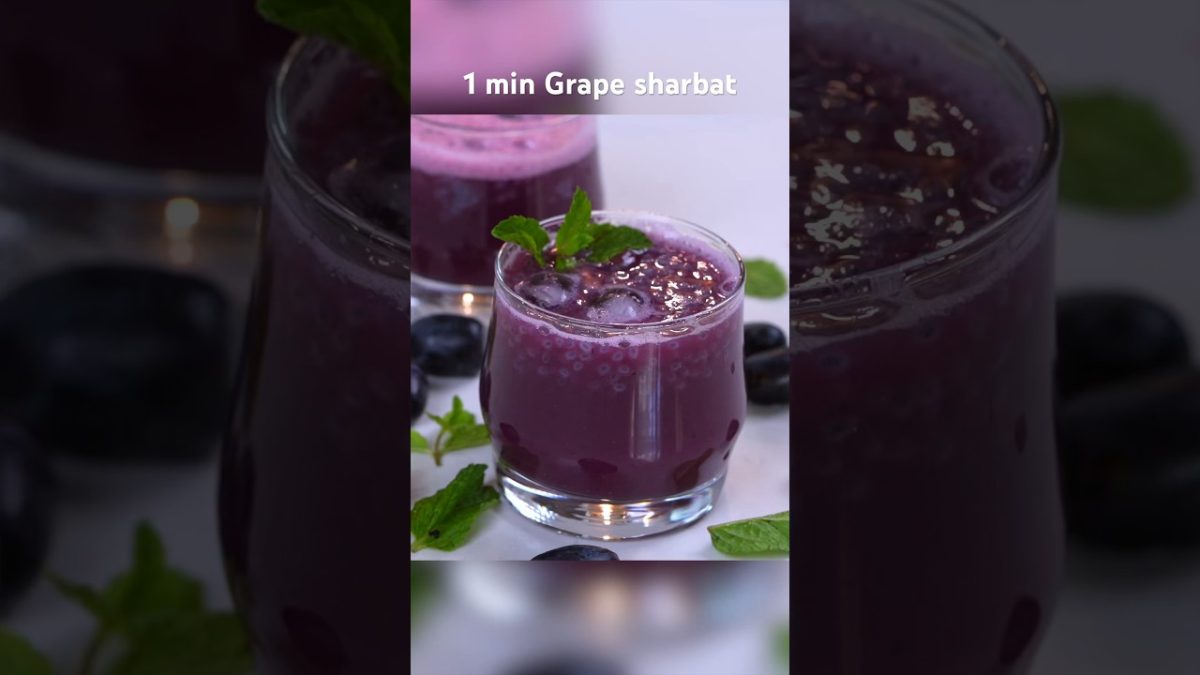 Grape juice | draksh nu sharabat | Sheetal kitchen #freshjuice #shorts