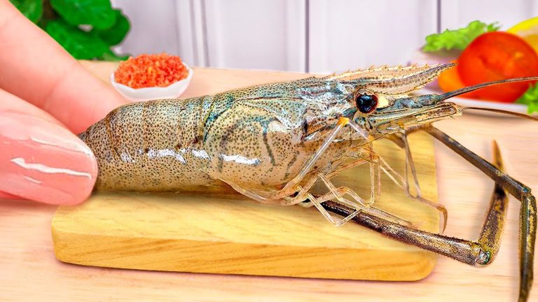 Yummy Miniature Shrimp Pizza Recipe Idea – Easy Seafood Cooking ASMR by Mini Yummy