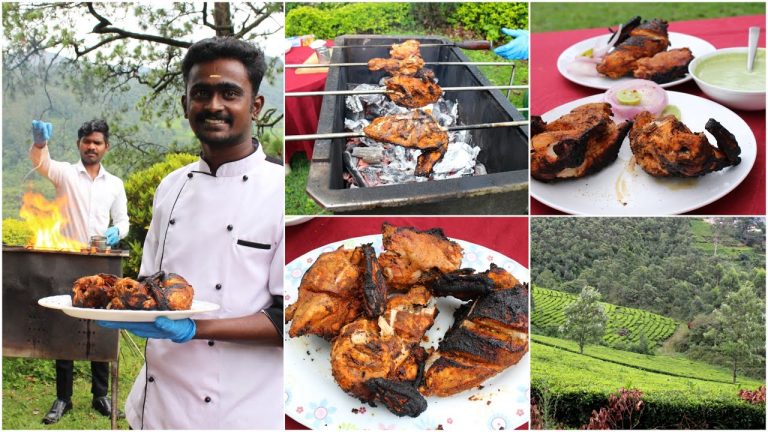 Best ever chicken recipe cooked in fire | Chicken recipe | Barbecue chicken | Munnar