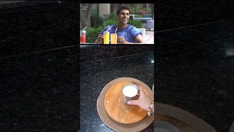 Cricketer Ashish Nehra s Breakfast Recipe #shortvideo #viral #trending #smoothie