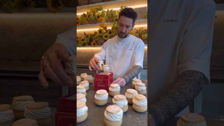 𝘾𝙚𝙙𝙧𝙞𝙘 𝙂𝙧𝙤𝙡𝙚𝙩 𝙡 Chou à la crème vanillée en trompe l’œil #cedricgrolet & #mashle 🥚 #shorts