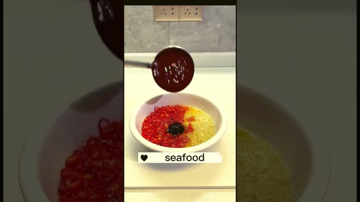 Seafood feast with sweet chilli BBQ sauce #shorts