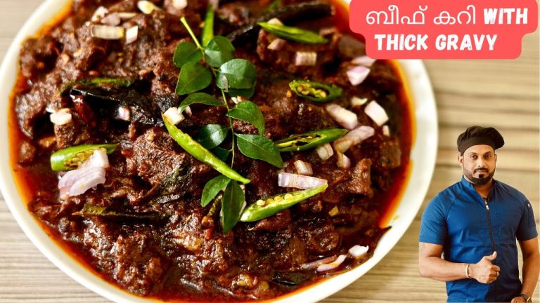 നല്ല നാടൻ ബീഫ് കറി | Beef Curry With Thick Gravy | Beef Curry Malayalam recipe