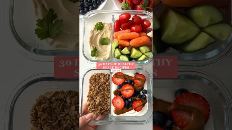 Healthy Snack Boxes in 2 Ways: Sweet & Savory😋 #healthyrecipes #healthysnacks #snackideas