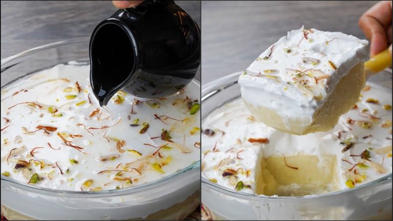 Suji Lebanese Dessert Recipe | Suji Milk Pudding | Lebanese Semolina Pudding | Ramadan & Eid Dessert