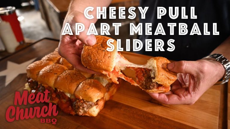 Cheesy Pull-Apart Meatball Sliders