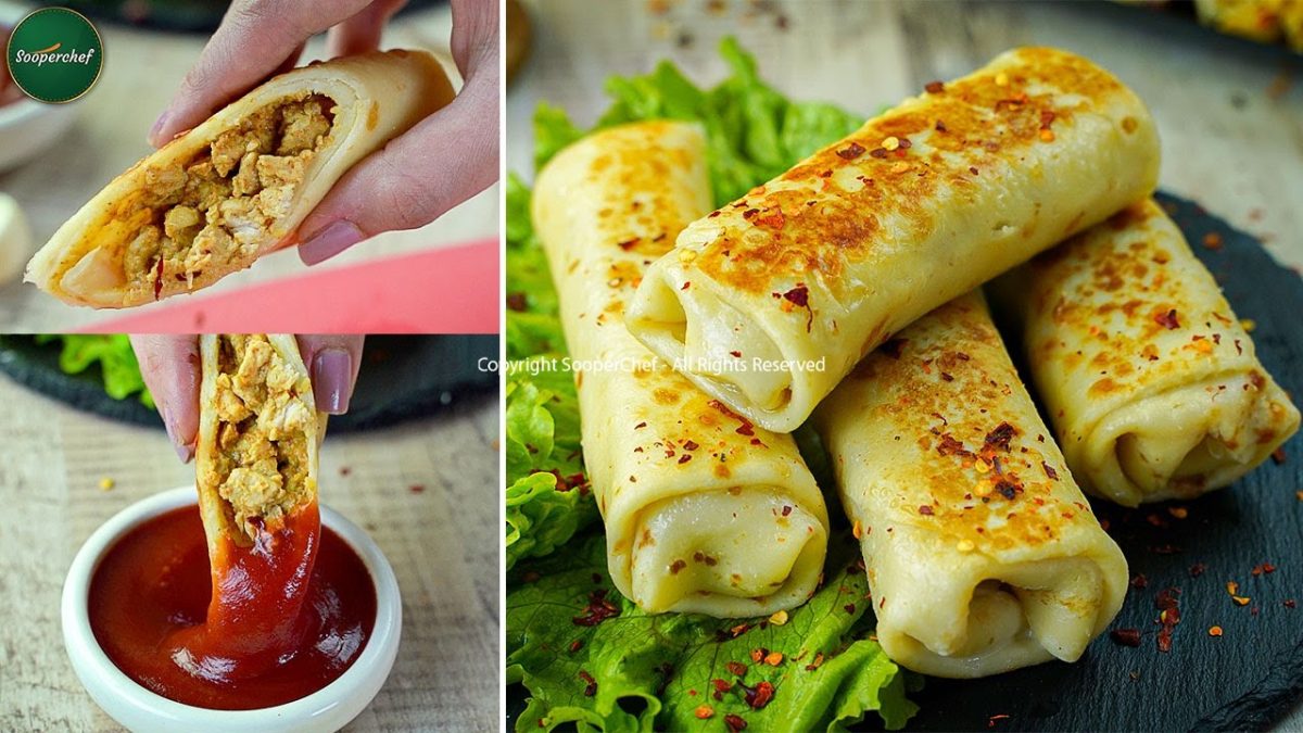 Delicious Chicken Tikka Crepe Rolls: Perfect Iftar Snack Recipe