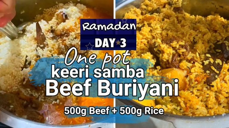 Ramadan 2024 – DAY 3 / ONE POT BEEF BURIYANI / The best and easiest beef buriyani recipe in tamil