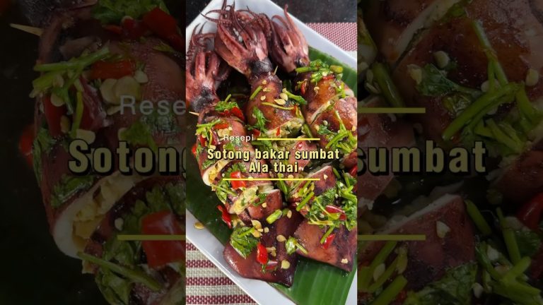 Resepi Ramadan Alis Fried Chicken – Sotong Bakar Sumbat Ala Thai