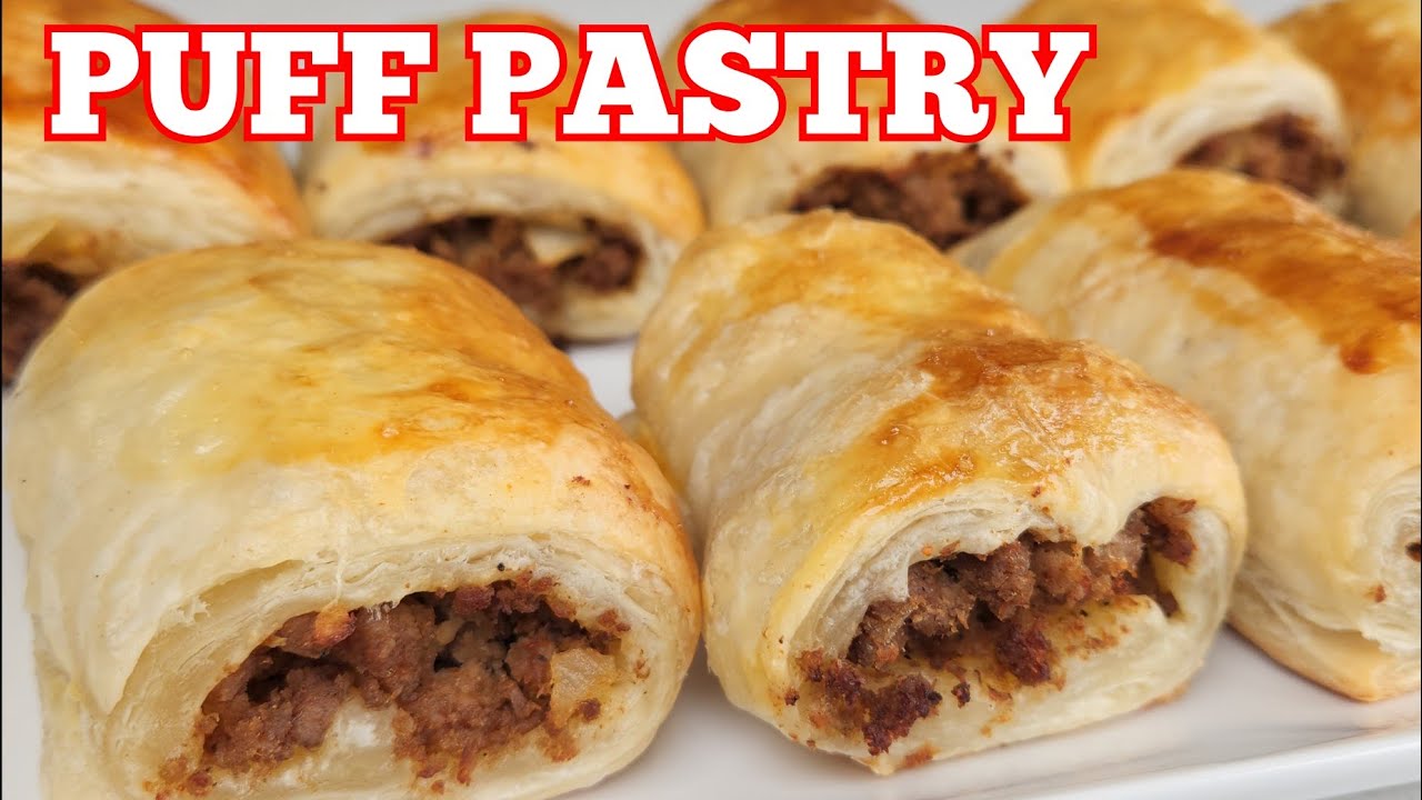 Easy Puff Pastry Recipe with Ground Beef | Savory Beef Puffs Tutorial ...