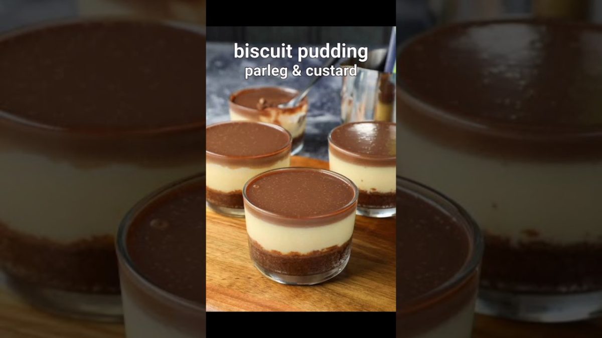 Custard Biscuit Pudding Recipe #dessert #shorts