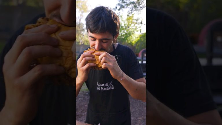 Tremendísimas burgas de Bondiola al Disco con Cheddar y Pan de Papa 🍔🔥