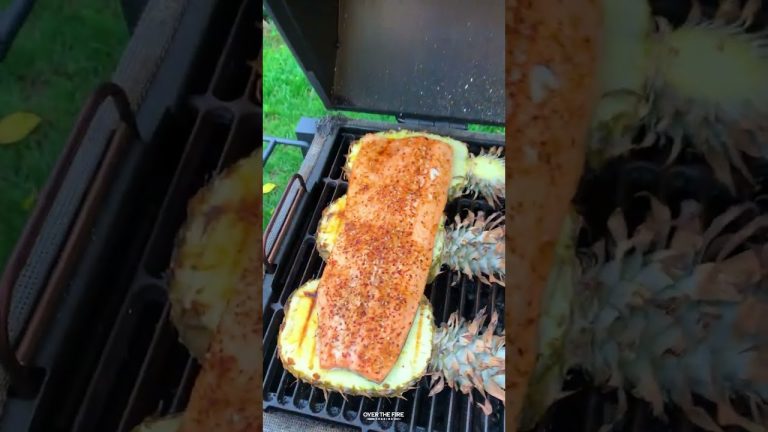 Sweet Pineapple Teriyaki Salmon Recipe | Over the Fire Cooking by Derek Wolf