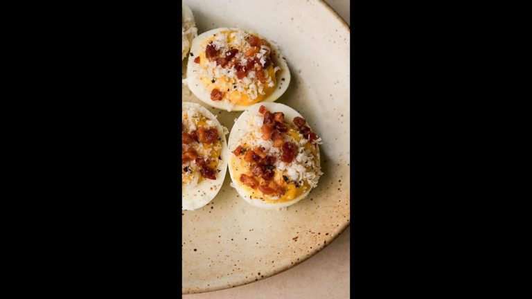 Carbonara Deviled Eggs