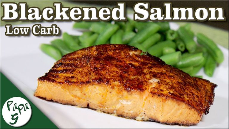 Blackened Salmon – A Slightly Spicy Very Easy Low Carb Keto Seafood Recipe