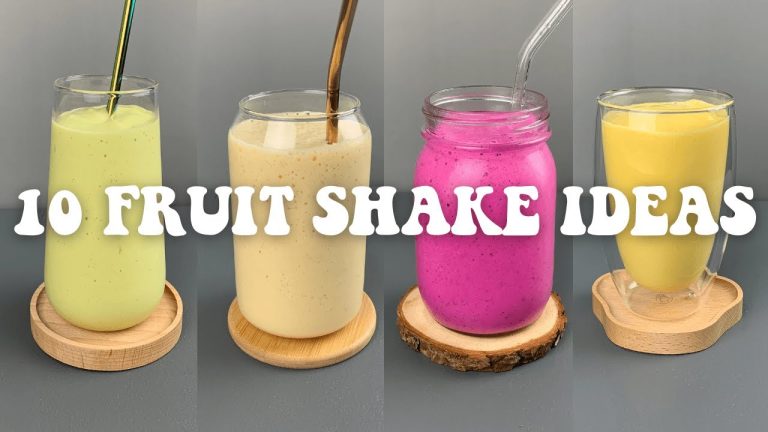 10 FRUIT SHAKE IDEAS! – HOW TO MAKE FRUIT SHAKE AT HOME